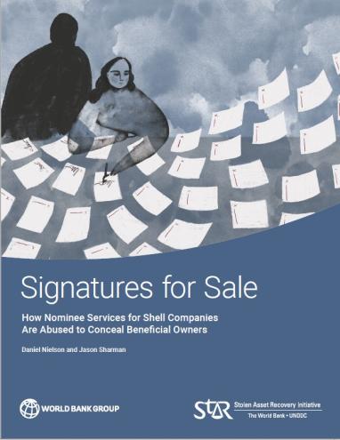 cover page for signatures for sale publication